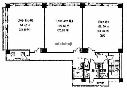 西宮市の西宮ステーションビル 平面1