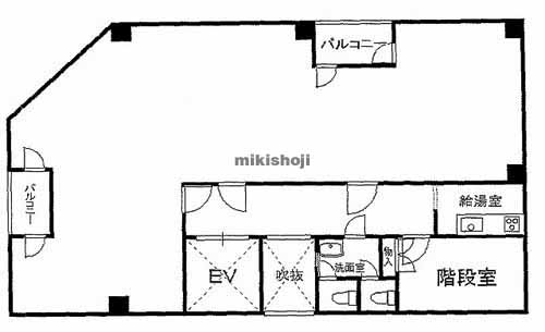 南森町周辺の和光住建本社ビル 平面1