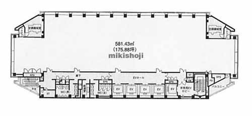 東京建物梅田ビル 平面1