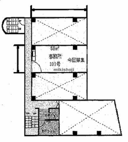 吹田市の３３番館ビル 平面1