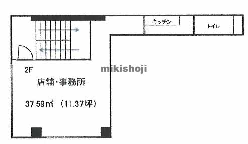 他区の飛松町ピアザビル 平面1