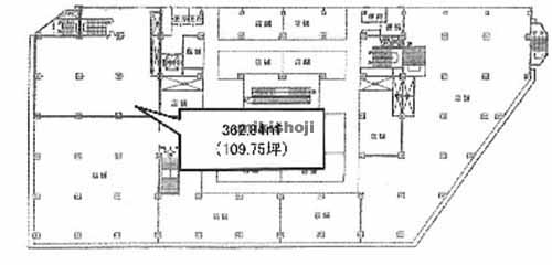 茨木市・摂津市の阪急駅前茨木ビル（ソシオ１） 平面1