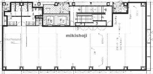 下京区の四条烏丸セントラルビル 平面1