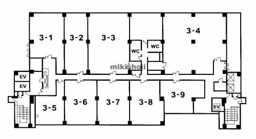 博多駅前・中央街のダヴィンチ博多シティ 平面1