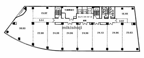 博多駅前・中央街の日本生命博多駅前第二ビル 平面1