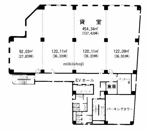 祇園・呉服町の九勧呉服町ビル 平面1