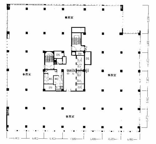 祇園・呉服町の博多三井ビルディング 平面1