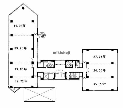 博多駅東・駅南の第三博多偕成ビル 平面1