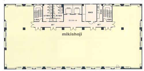 住吉・美野島の井門博多ビルイースト 平面1