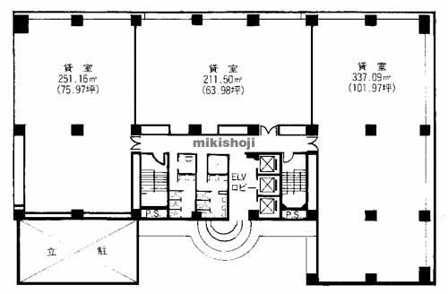 博多筑紫通りセンタービル 平面1