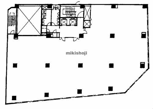 渡辺通・春吉の紙与天神ビル 平面1