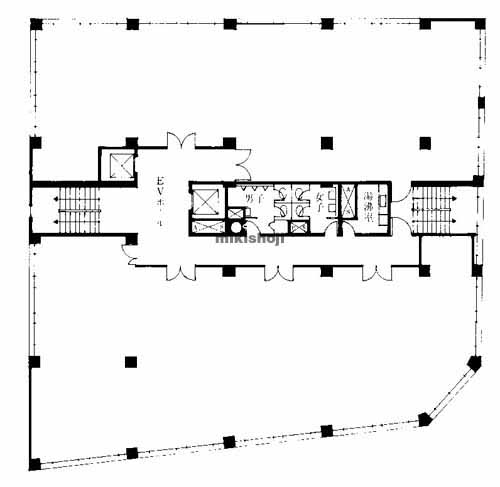 博多駅前・中央街の第２大西ビル 平面1