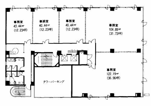 博多サンシティビルⅡ 平面1