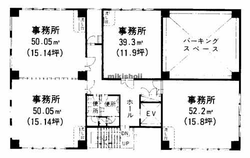 博多駅東・駅南の第３白水駅東ビル 平面1