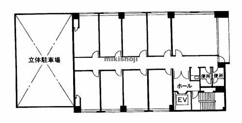 博多駅前・中央街の博多ハイテックビル 平面1