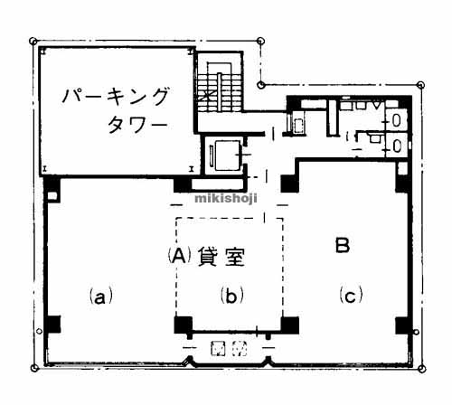 博多駅東・駅南のタカ福岡ビル 平面1