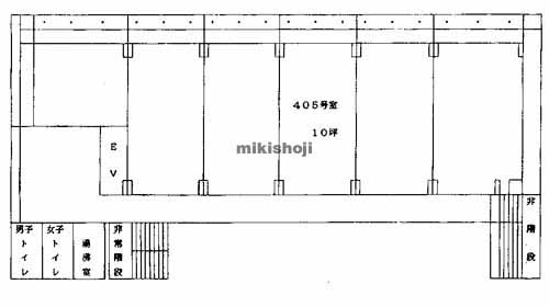 赤坂・大名・舞鶴の第一西部ビル 平面1