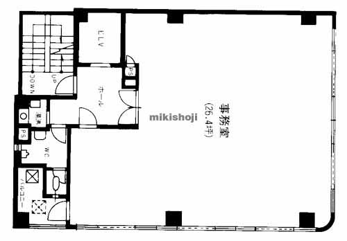 天神の天神吉柳ビル 平面1