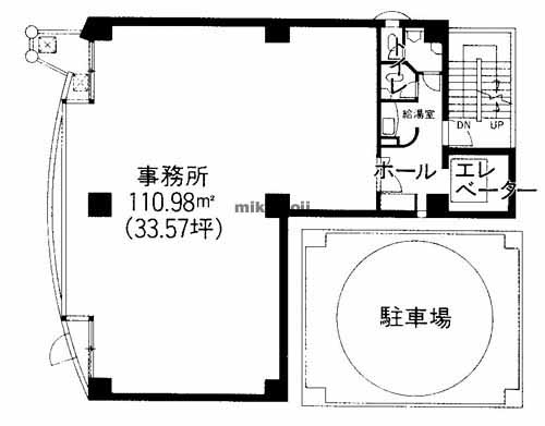 天神のオフィスニューガイアＣＬＡＩＲ天神 平面1