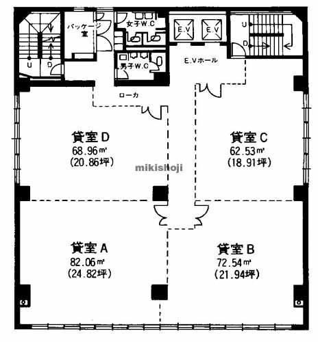Wビルディング紺屋今町 平面1