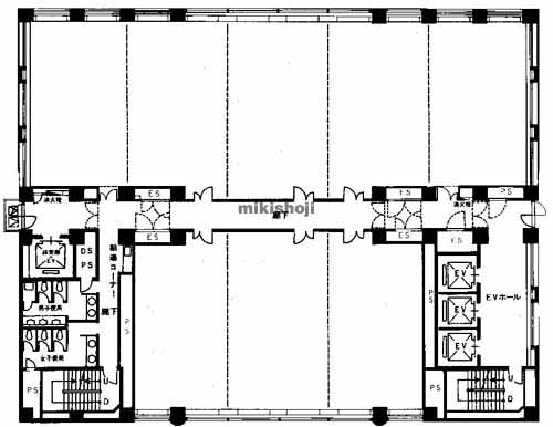 熊本市の西嶋三井ビルディング 平面1