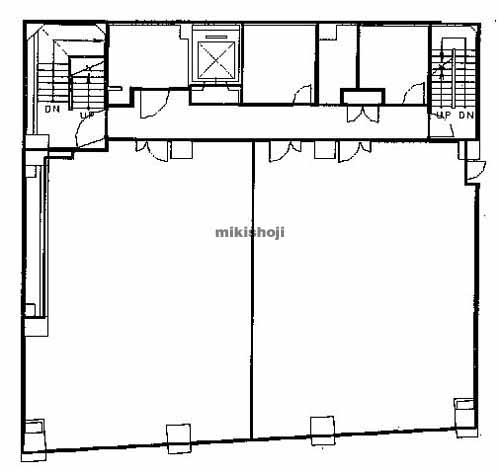那覇市の明治安田生命沖縄ビル 平面1