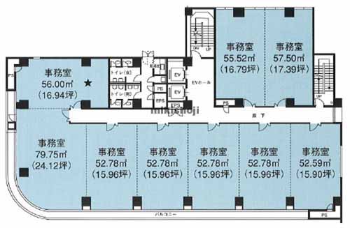 大樹生命那覇ビル 平面1