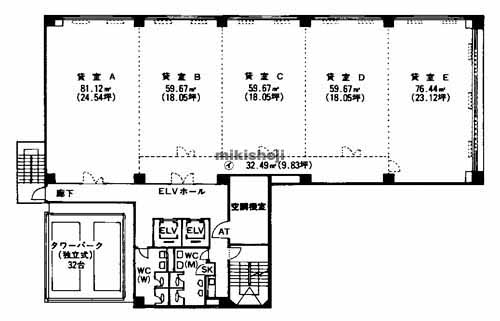コンプレート堺町 平面1