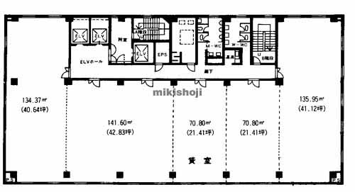 十八銀行第一生命共同ビルディング 平面1