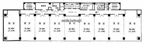 小倉北区全域の日本生命小倉堺町ビル 平面1