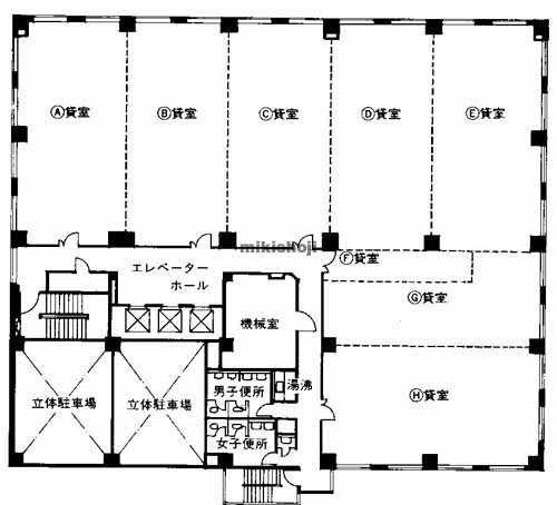 大樹生命北九州小倉ビル 平面1