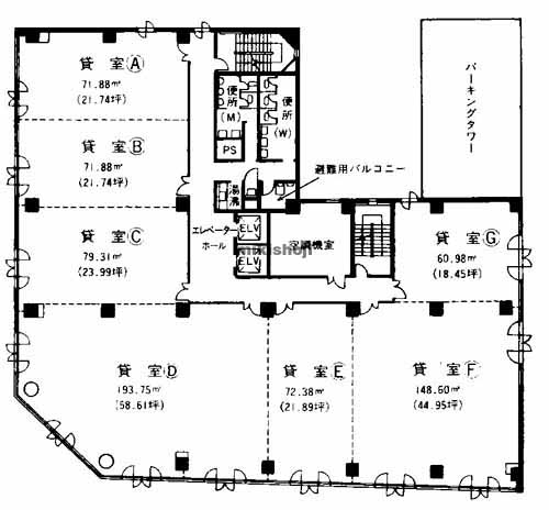 小倉北区全域の小倉第一生命ビルディング 平面1