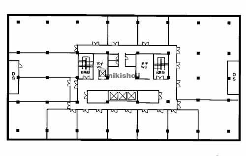 毎日西部会館 平面1
