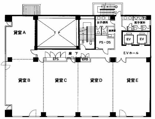 大分中央通りビル 平面1