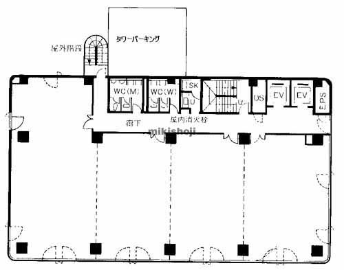 大分都町第一生命ビルディング 平面1