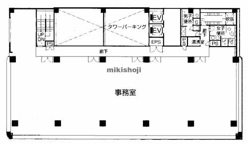 紙屋町地区の中町センタービル 平面1
