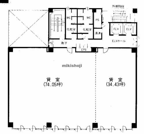 博多駅前・中央街のＦＫビル 平面1