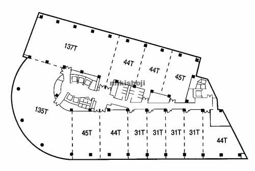 キャナルシティ・ビジネスセンター 平面1