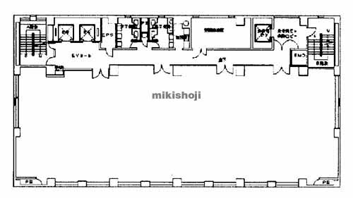 福山市内の日本生命福山ビル 平面1