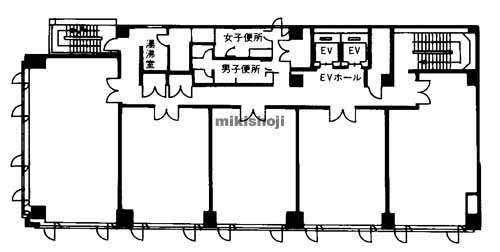 損保ジャパン延岡ビル 平面1