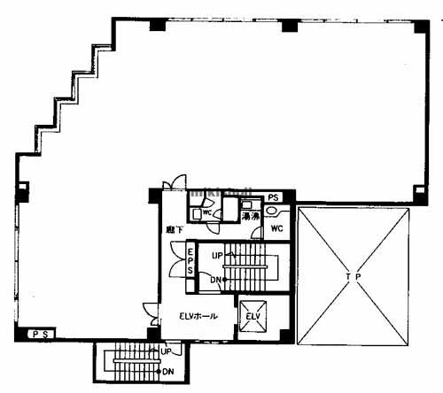 南区全域の大橋花村ビル 平面1