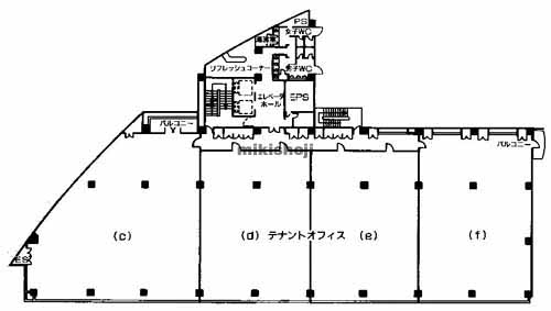 大分市の大分第２ソフィアプラザビル 平面1