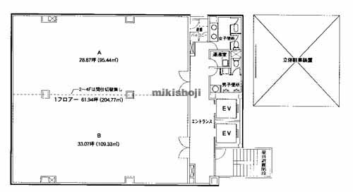 博多駅前・中央街の第２博多クリエイトビル 平面1