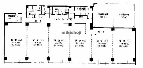 メットライフ天神リバーフロントビル 平面1