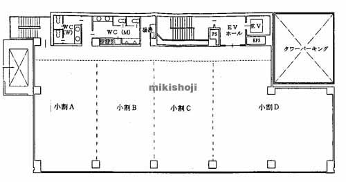 広島駅地区の広島ＣＤビル 平面1