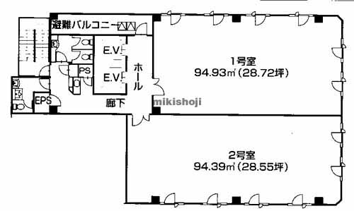 ニチフ米町ビル 平面1