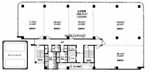 博多駅前・中央街の第１６岡部ビル 平面1