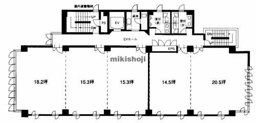 広島駅地区の交通会館ビル 平面1