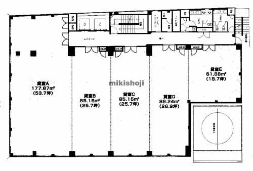 宮崎市のＮＣＢユウコービル 平面1
