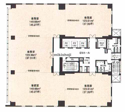 天神渡辺通ビルディング 平面1